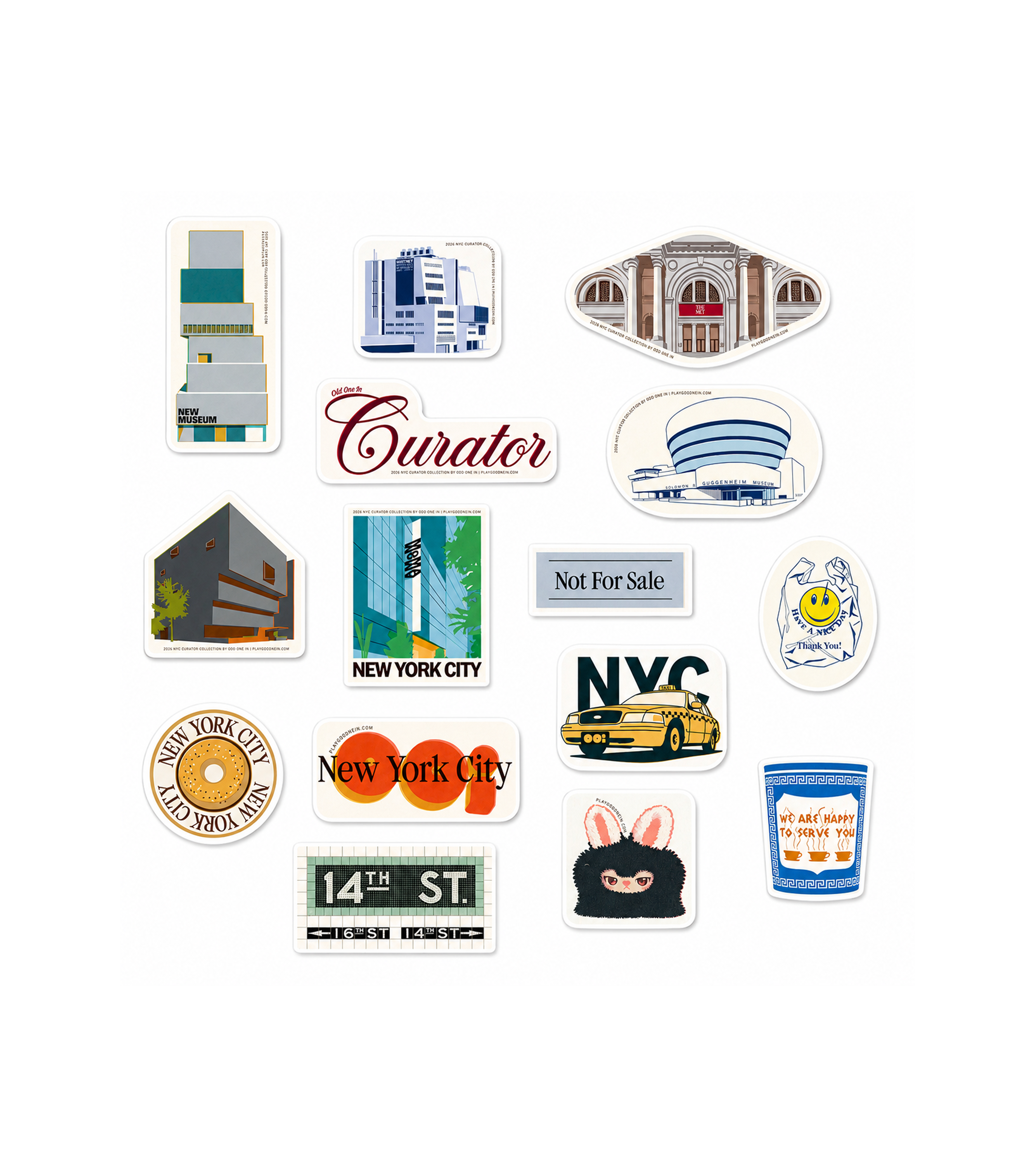 "Curator" Collection Sticker Pack: NYC Edit