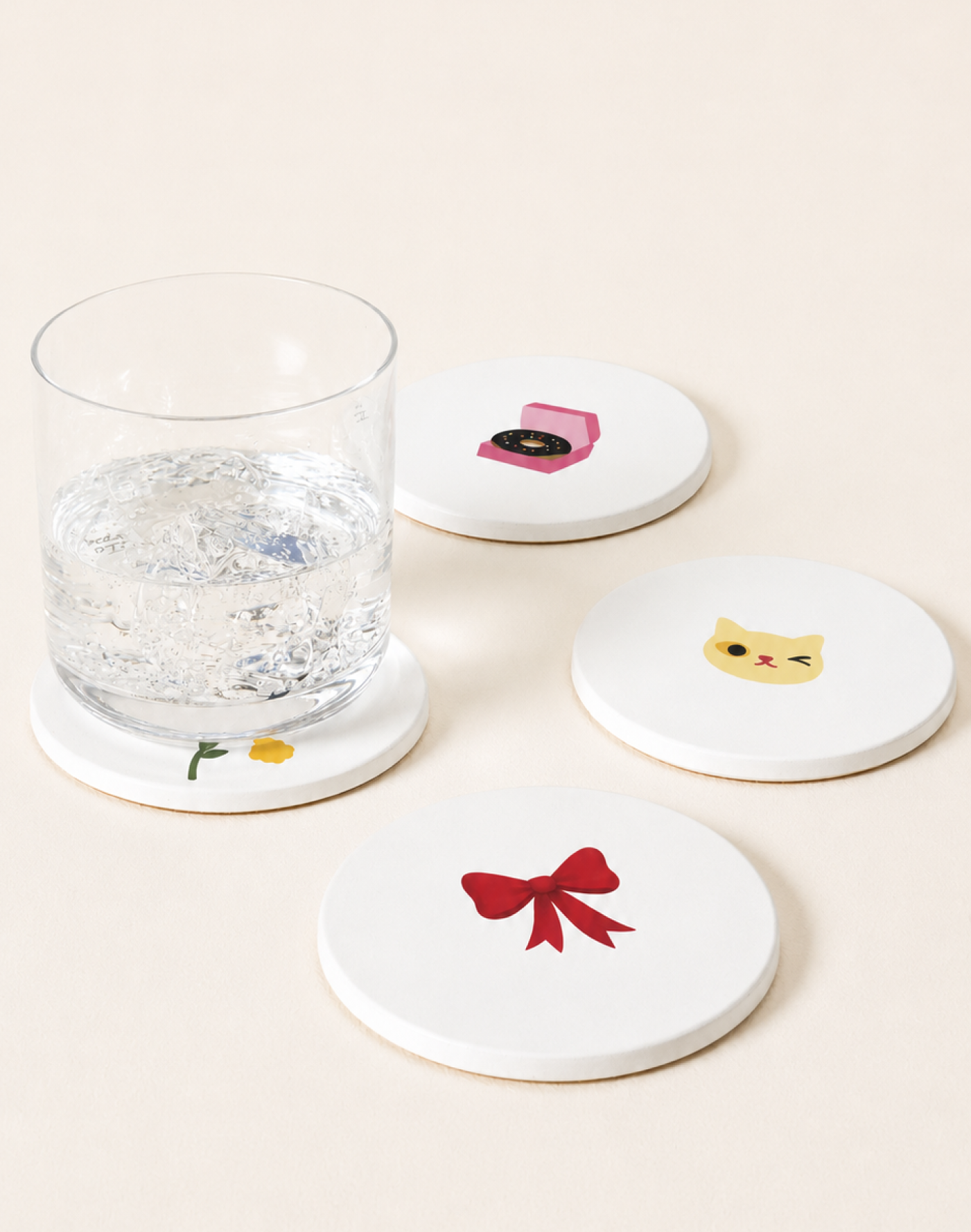 Artist Motif Ceramic Coasters (set of 4)