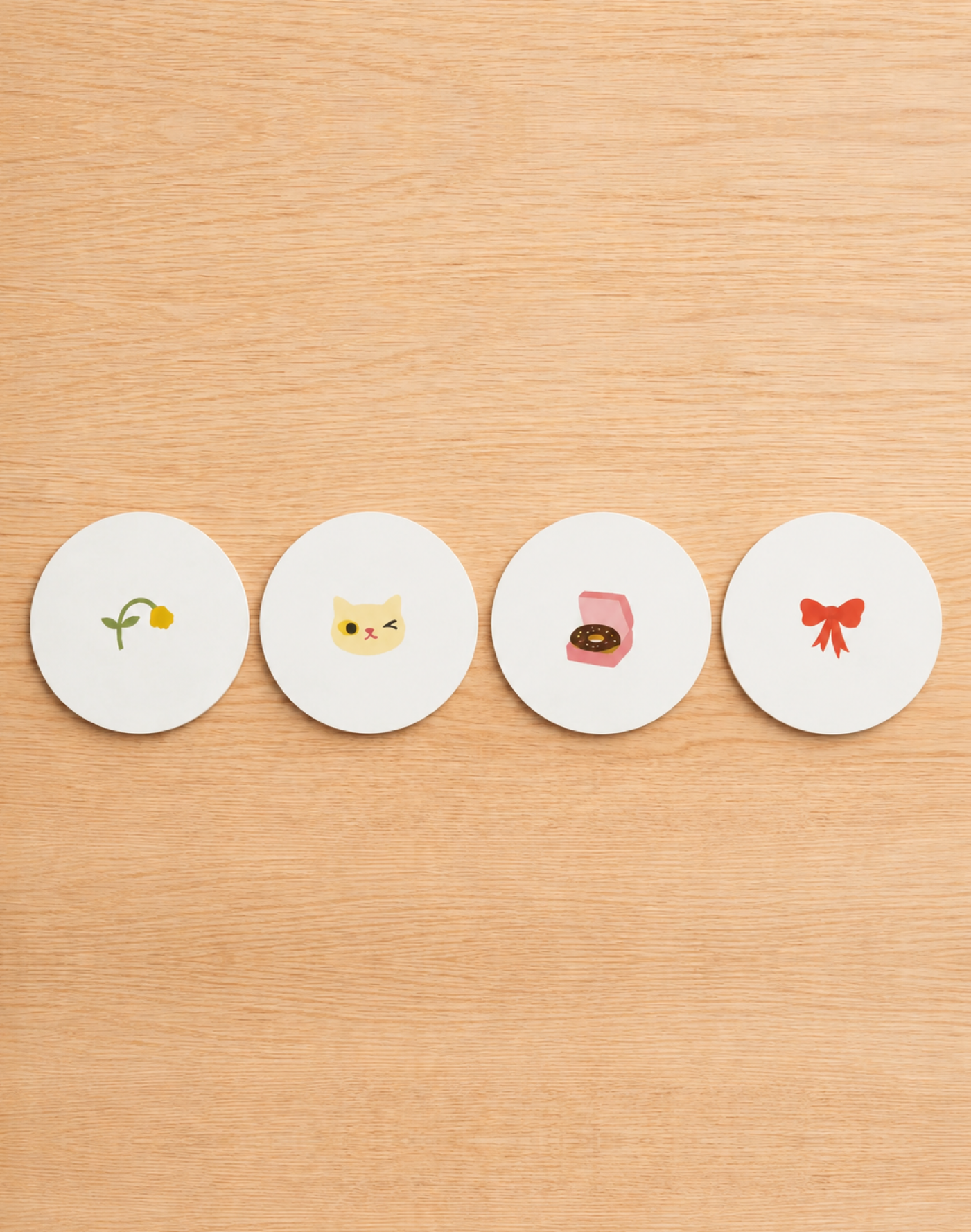 Artist Motif Ceramic Coasters (set of 4)